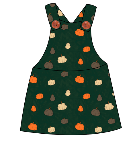 Pumpkins on Pine Skirt-Alls