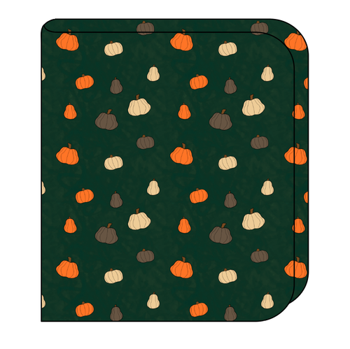 Pumpkins on Pine Swaddle Blanket