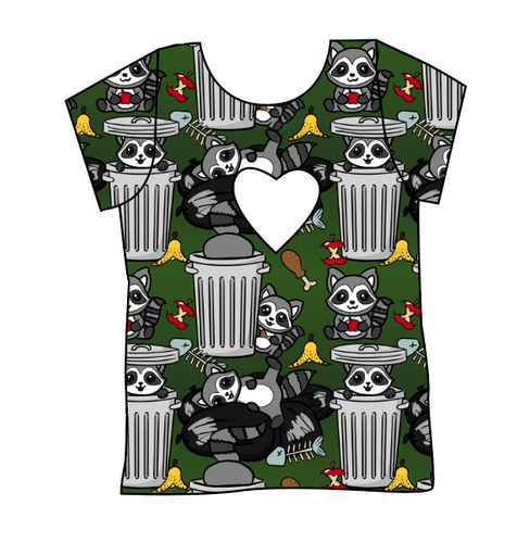 Trash Raccoons Cambria Heart Back Tee