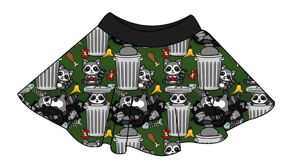 Trash Raccoons Circle Skirt