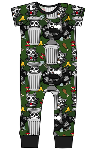 Trash Raccoons Emmett Pants And Shorts T-Shirt Romper