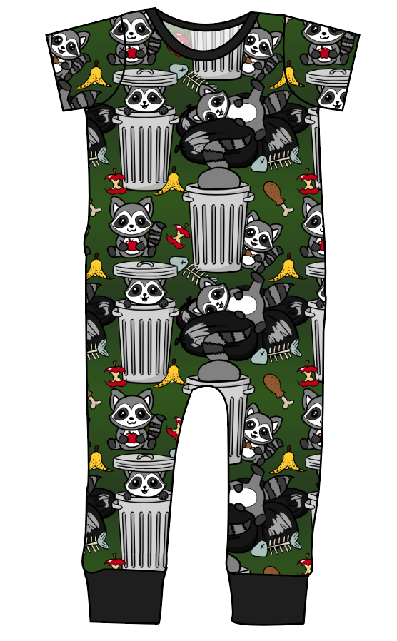 Trash Raccoons Emmett Pants And Shorts T-Shirt Romper