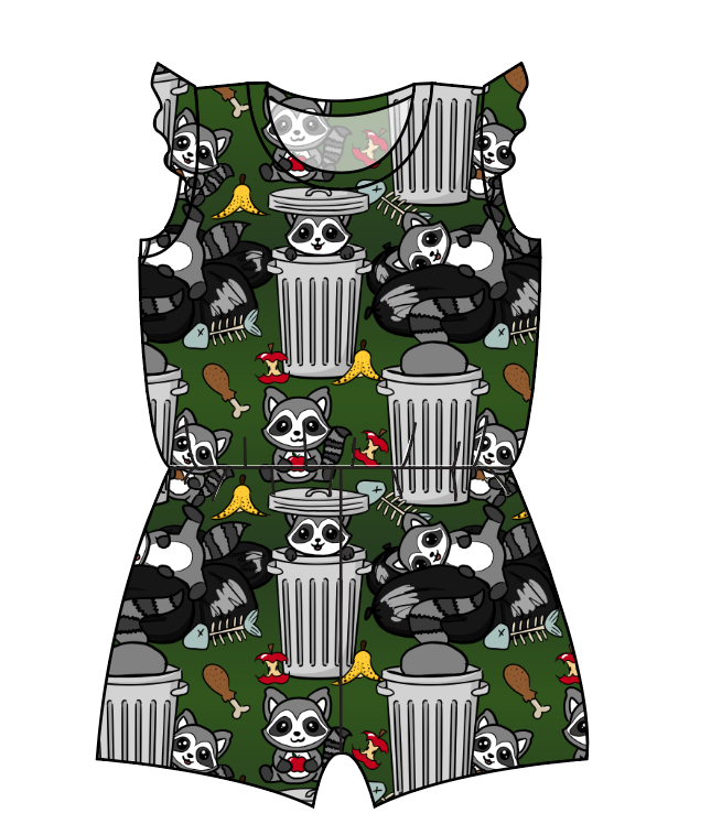 Trash Raccoons Ivy Summer Romper