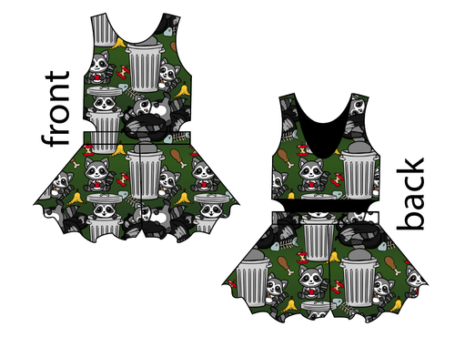 Trash Raccoons Kids Playsuit