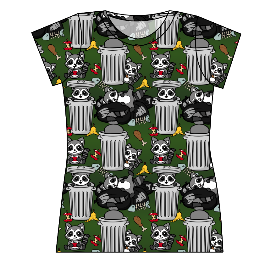 Trash Raccoons Ladies' Basic Tee