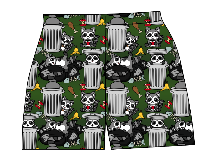 Trash Raccoons Ladies' Lounge Shorts