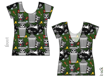 Load image into Gallery viewer, Trash Raccoons Ladies&#39; Low Back Ballerina Tee