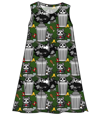 Trash Raccoons Ladies' Swing Dress