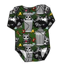 Load image into Gallery viewer, Trash Raccoons Lap Neck Bodysuit