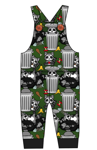 Trash Raccoons Overalls and Shortalls