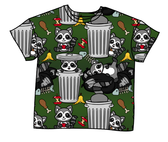 Trash Raccoons Oversized Tee