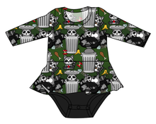 Load image into Gallery viewer, Trash Raccoons Peplum Top