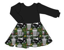 Load image into Gallery viewer, Trash Raccoons Prairie Dress