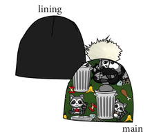 Load image into Gallery viewer, Trash Raccoons Slouchy Beanie (Reversible!)