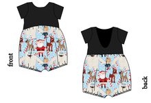 Load image into Gallery viewer, Reindeer Games Low Back Romper and Bubble Romper
