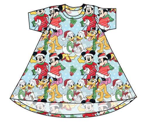 Mickey Wonderland Basic T-Shirt Dress