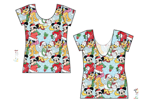 Mickey Wonderland Ladies' Low Back Ballerina Tee