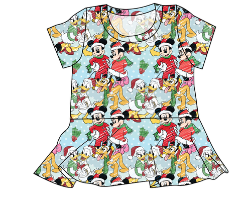 Mickey Wonderland Ladies' Peplum Top