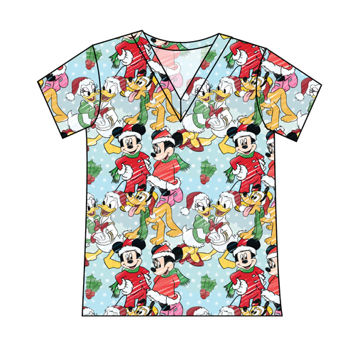 Mickey Wonderland Ladies' Slouchy V-Neck Tee