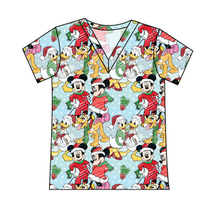 Mickey Wonderland Ladies' Slouchy V-Neck Tee