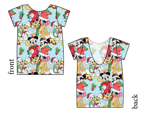 Mickey Wonderland Low Back Ballerina Tee