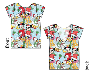 Mickey Wonderland Low Back Ballerina Tee