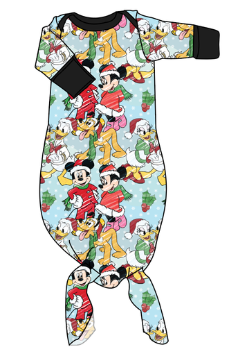 Mickey Wonderland Newborn Knotted Gown