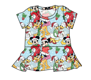 Mickey Wonderland Peplum Top
