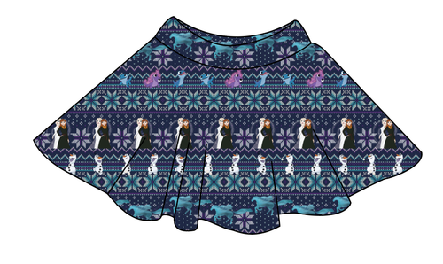 Cozy in Arendelle Ladies' Circle Skirt