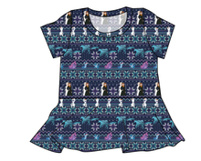 Load image into Gallery viewer, Cozy in Arendelle Ladies&#39; Peplum Top