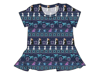 Cozy in Arendelle Ladies' Peplum Top