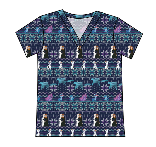 Cozy in Arendelle Ladies' Slouchy V-Neck Tee