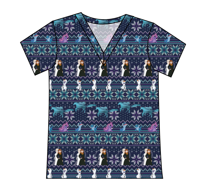 Cozy in Arendelle Ladies' Slouchy V-Neck Tee