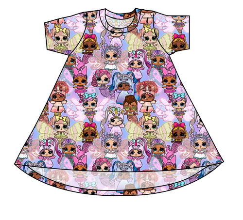 Mystical Surprise Basic T-Shirt Dress