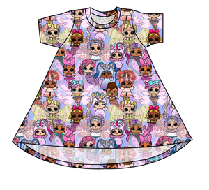 Mystical Surprise Basic T-Shirt Dress