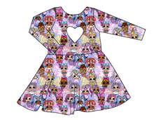 Load image into Gallery viewer, Mystical Surprise Molly Heart Back Twirly Dress