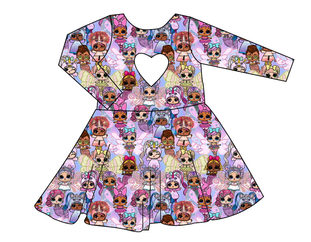 Mystical Surprise Molly Heart Back Twirly Dress