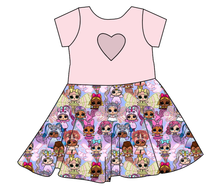 Load image into Gallery viewer, Mystical Surprise Molly Heart Back Twirly Dress