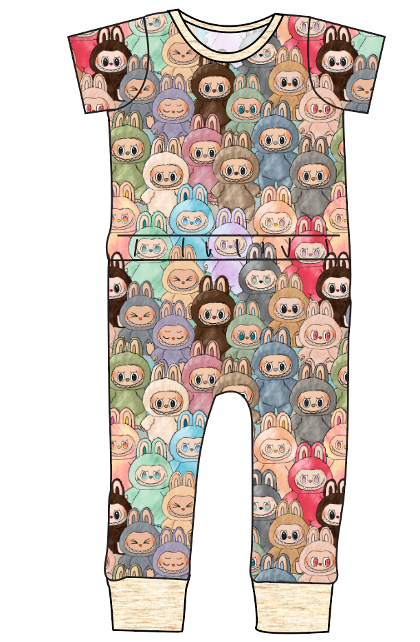 Keychain Cuties Bennett Pants and Shorts Length T-Shirt Romper