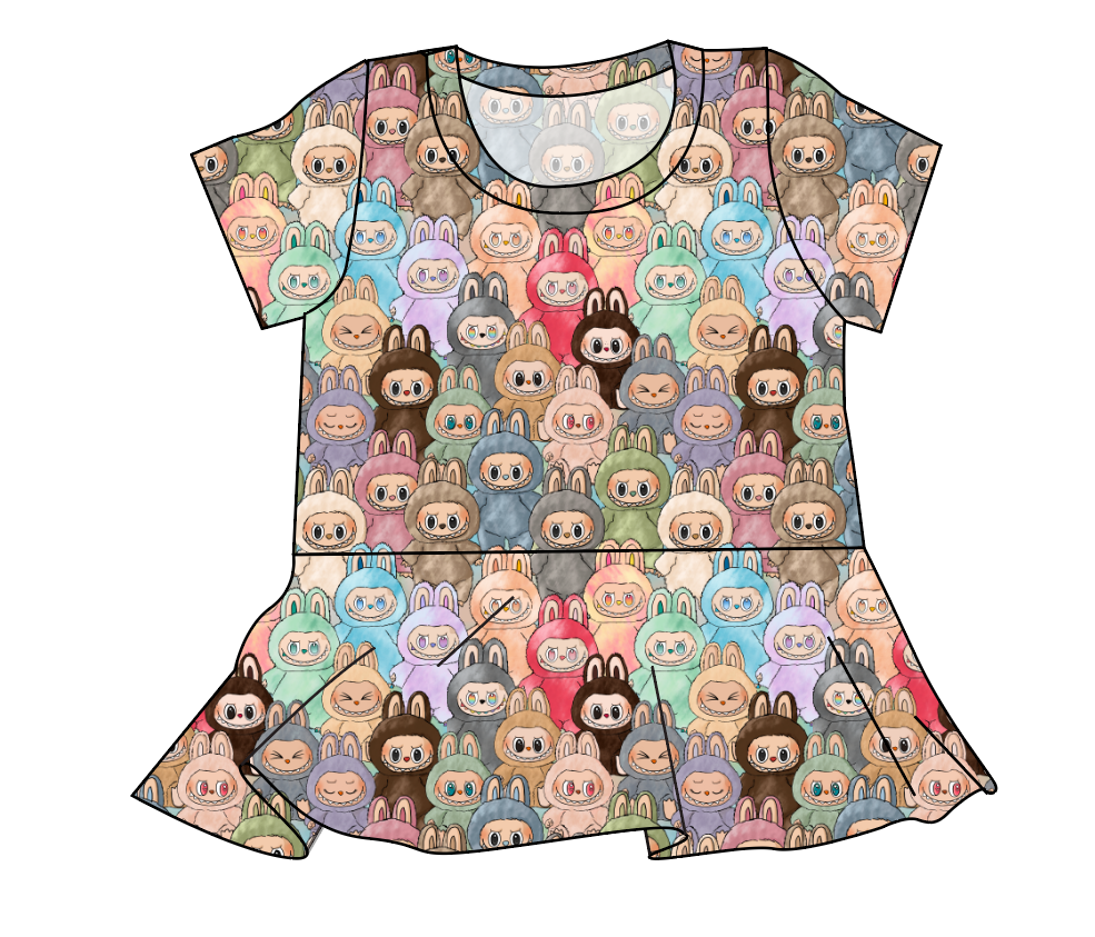 Keychain Cuties Ladies' Peplum Top
