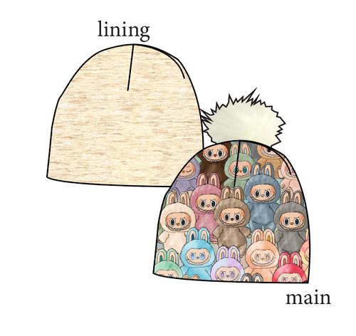 Keychain Cuties Slouchy Beanie (Reversible!)