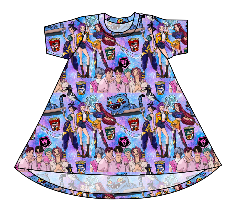 Hunters and Demons Basic T-Shirt Dress