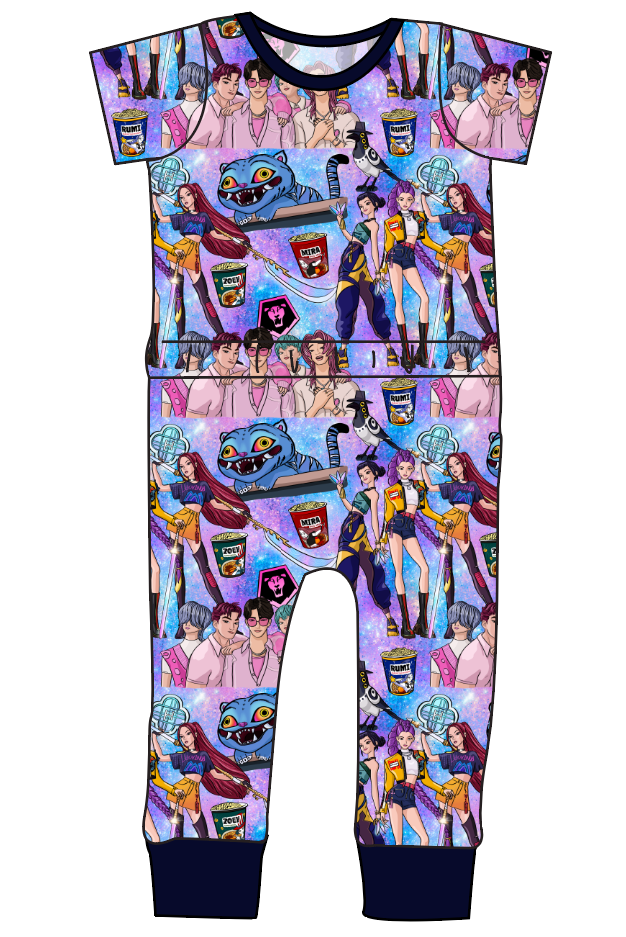 Hunters and Demons Bennett Pants and Shorts Length T-Shirt Romper