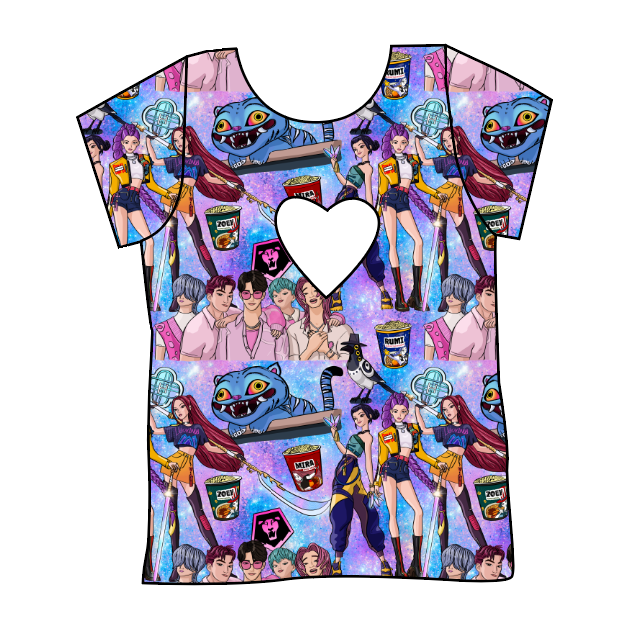 Hunters and Demons Cambria Heart Back Tee