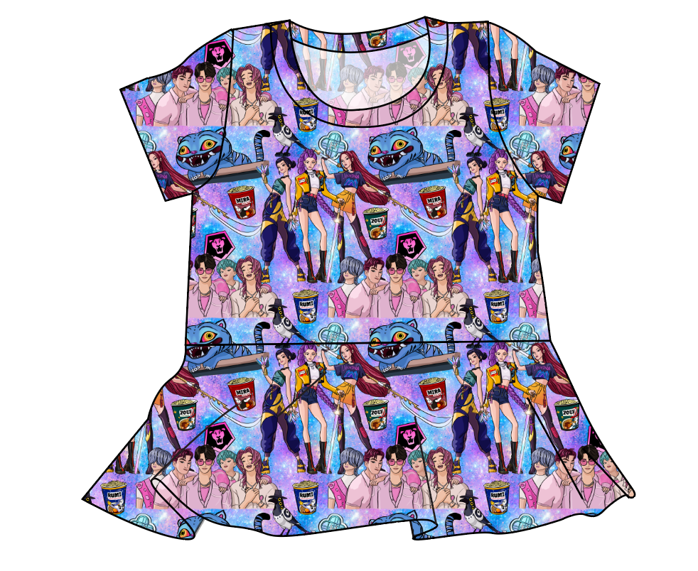Hunters and Demons Ladies' Peplum Top