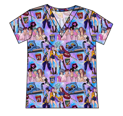 Hunters and Demons Ladies' Slouchy V-Neck Tee