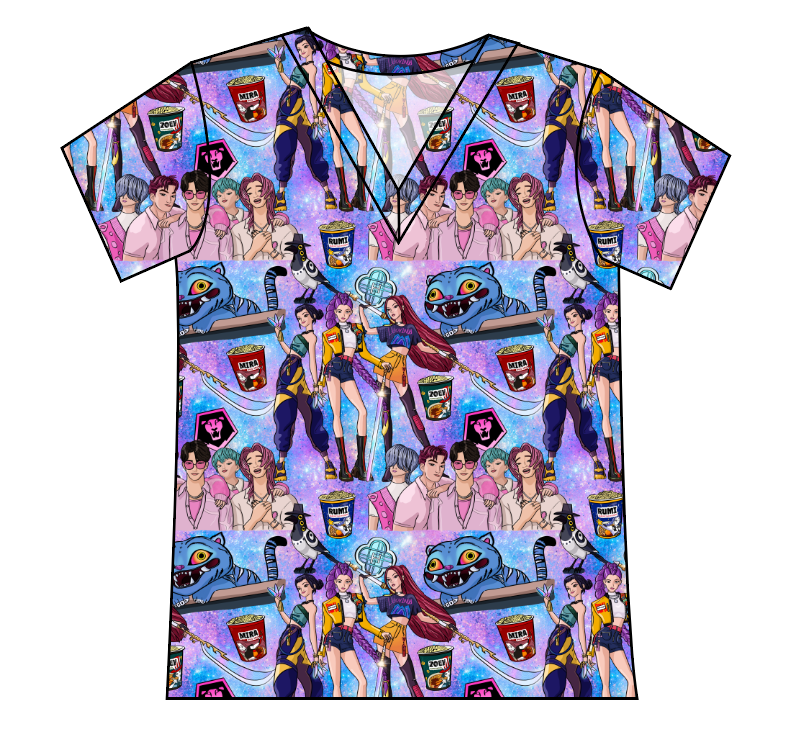 Hunters and Demons Ladies' Slouchy V-Neck Tee