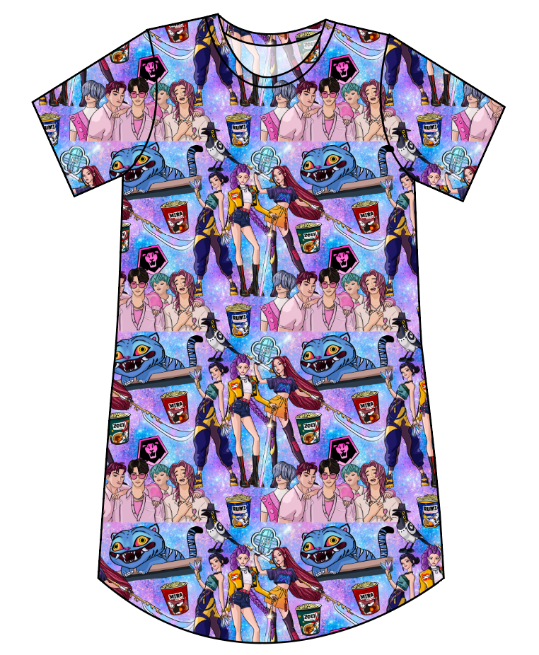 Hunters and Demons Ladies' T-Shirt Dress