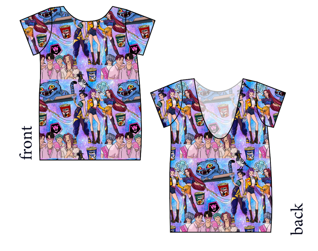 Hunters and Demons Low Back Ballerina Tee