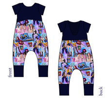 Load image into Gallery viewer, Hunters and Demons Low Back Romper and Bubble Romper